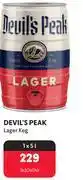 Devil's peak lager keg-5l