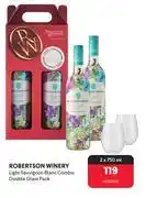 Robertson winery light sauvignon blanc combo double glass pack-2 x 750ml