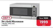 Makro Defy 34ltr grill microwave dmo392 offer