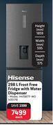 Makro Hisense 298ltr frost free fridge with water dispenser h415bitf wd offer