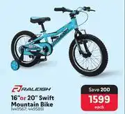 Raleigh 16 or 20 swift mountain bike-each