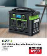 Makro Gizzu 500w li-ion portable power station 443874 offer