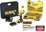 Makro Dewalt 18v li-ion impact drill kit 361352-per kit offer