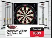 Makro Aluminium cabinet dart board set-per set offer