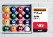Makro Thustons 2 pool balls-each offer
