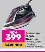 Game Bennett read 2200w steam iron offer