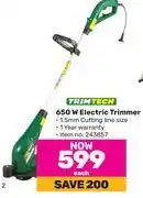 Game Trimtech 650w electric trimmer offer