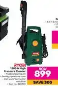 Game Ryobi 1200w high pressure cleaner offer