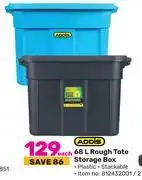 Game Addis 68ltr rough tote storage box-each offer