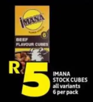 Shoprite IMANA STOCK CUBES all variants 6 per pack offer