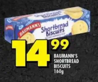 Shoprite BAUMANN'S SHORTBREAD BISCUITS 160g offer