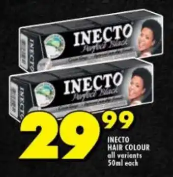 Shoprite INECTO HAIR COLOUR all variants 50ml each offer
