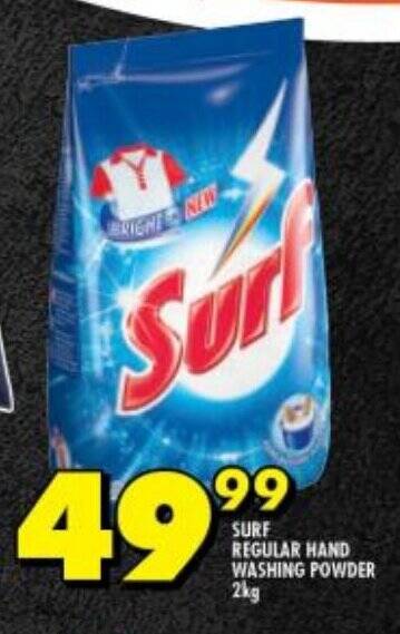 Surf Regular Hand Washing Powder 2kg Offer At Shoprite