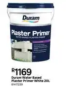 Leroy Merlin Duram water based plaster primer white 81417239-20l offer