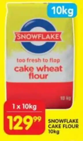 Shoprite SNOWFLAKE CAKE FLOUR 10kg offer