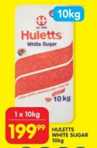 Shoprite HULETTS WHITE SUGAR 10kg offer