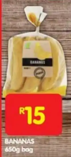Shoprite BANANAS 650g bag offer