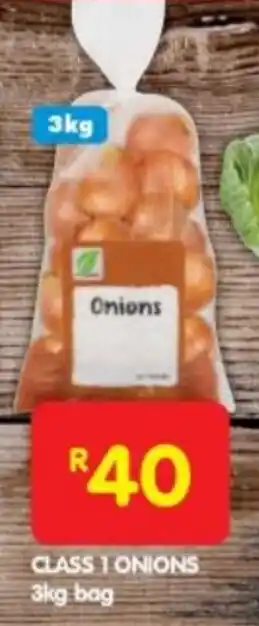 Shoprite CLASS 1 ONIONS 3kg bag offer