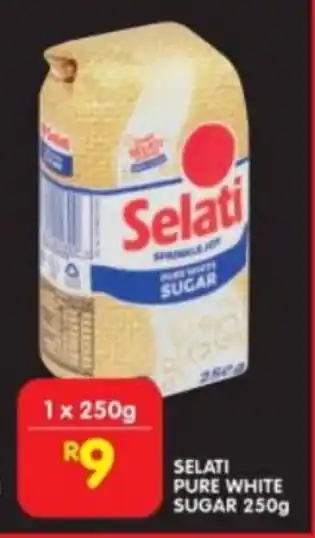 Shoprite SELATI PURE WHITE SUGAR 250g offer