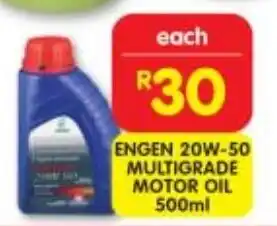 Shoprite ENGEN 20W-50 MULTIGRADE MOTOR OIL 500ml offer