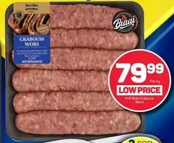 Pick n Pay PnP Bulk Grabouw Wors offer