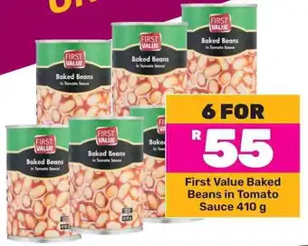 Game First Value Baked Beans in Tomato Sauce 410g offer