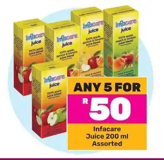 Game Infacare Juice 200ml Assorted offer