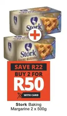 Checkers Stork Baking Margarine 2 x 500g offer