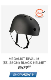 Medalist Rival M (55-58cm) Black Helmet