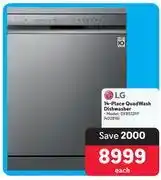 Makro Lg 14-place quad wash dishwasher dfb512fp offer