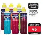Makro Energade sports drink (all variants)-6 x 500ml offer