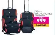 Game Mainstays 4-piece black travel set offer
