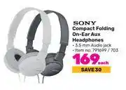 Game Sony compact folding on ear aux headphones-each offer