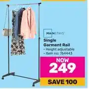 Game Mainstays single garment rail offer