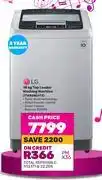 Game Lg 18kg top loader washing machine t1885nehte offer