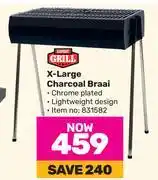 Game Expert grill x-large charcoal braai offer