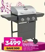 Game Expert grill 3 burner patio gas braai fsbg0090 offer