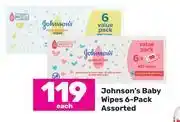Game Johnson's baby wipes 6 pack assorted-each offer