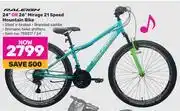 Game Raleigh 24 or 26 mirage 21 speed mountain bike offer
