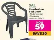 Sal kingston low back chair
