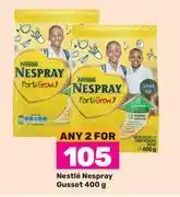 Game Nestle nespray gusset-for any 2 x 400g offer