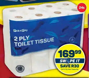 Pick n Pay PnP 2-Ply Toilet Tissue 24s offer