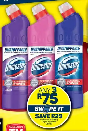 Pick n Pay Domestos Sanitary Liquid Assorted 750ml offer