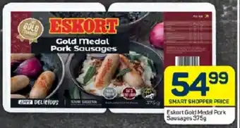 Pick n Pay Eskort Gold Medal Pork Sausages 375g offer