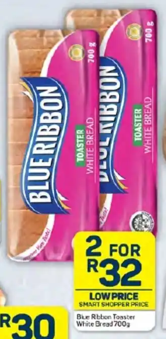 Pick n Pay Blue Ribbon Toaster White Bread 700g offer