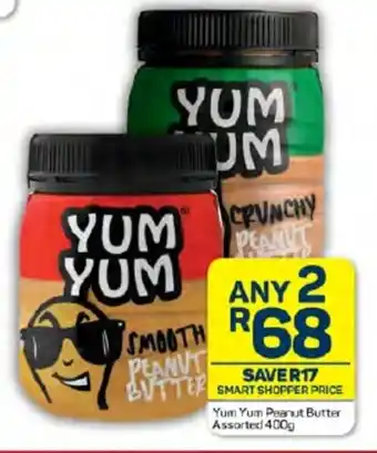 Pick n Pay Yum Yum Peanut Butter Assorted 400g offer