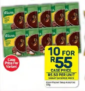 Pick n Pay Knorr Packet Soup Assorted 50g offer