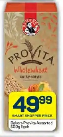 Pick n Pay Bakers Provita Assorted 500g Each offer