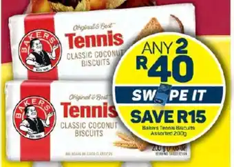 Pick n Pay Bakers Tennis Biscuits Assorted 200g offer