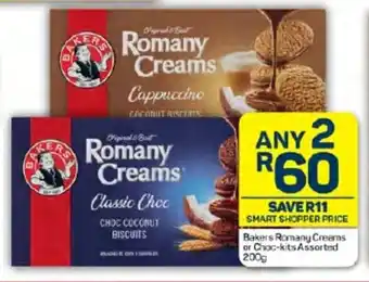 Bakers Romany Creams or Choc-kits Assorted 200g